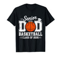 Proud Senior Dad Class 2026 Basketball T-Shirt - Fun Novelty Design Unisex - T-Shirt, Sweatshirt, Hoodie