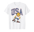 Garfield Soccer Usa T-Shirt - Minimalist Print for Adults - T-Shirt, Sweatshirt, Hoodie