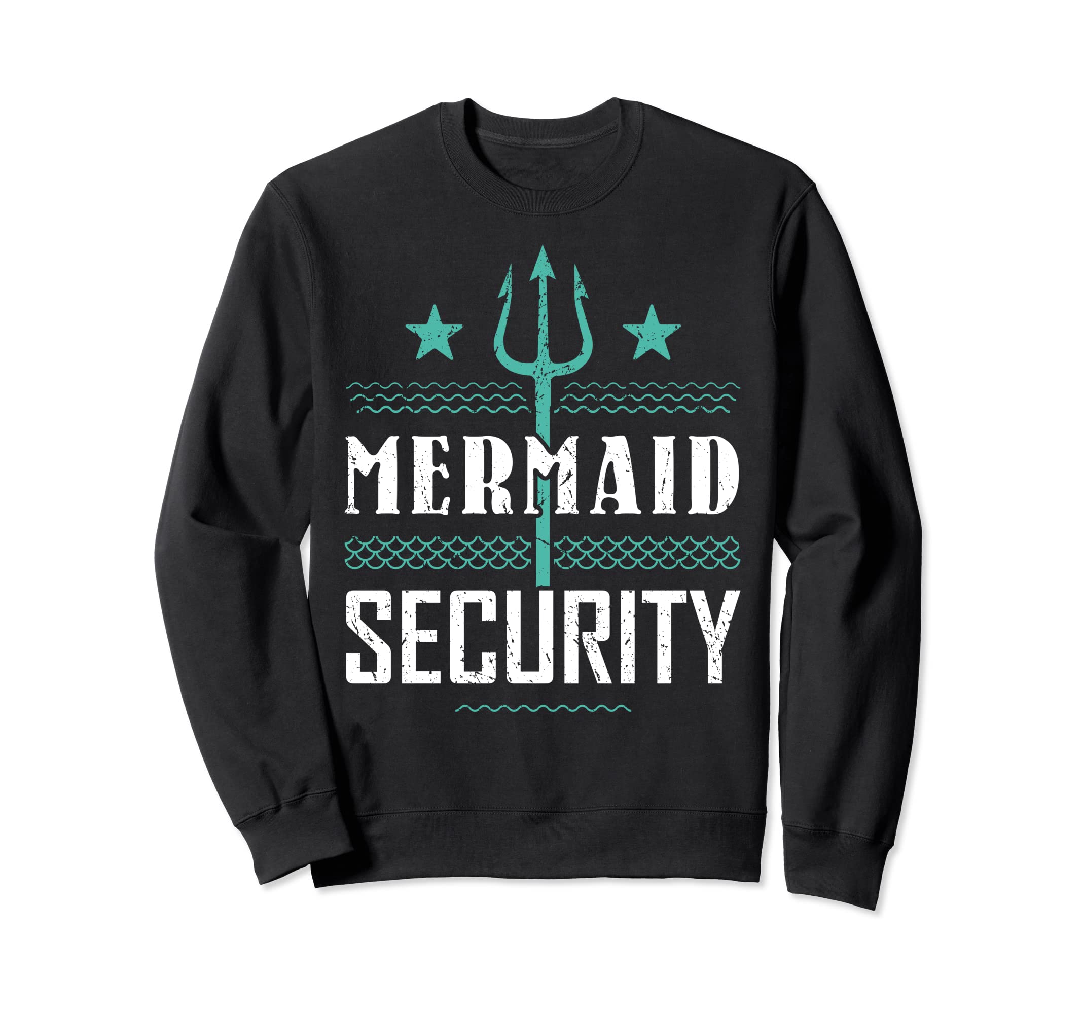Mermaid Security Dad Mermaid Birthday Sweatshirt - Minimalist Print Unisex - T-Shirt, Sweatshirt, Hoodie