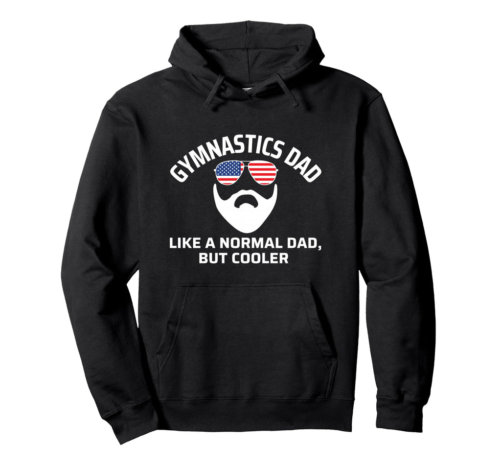 Gymnastics Dad Bearded Flag Hoodie - Graphic Print Unisex - T-Shirt, Sweatshirt, Hoodie