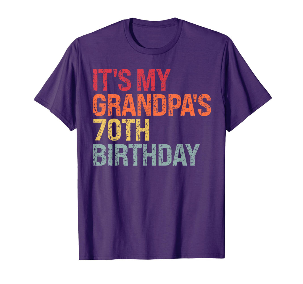 Its My Grandpas 70Th Birthday Omg T-Shirt - Trendy Graphic for Adults - T-Shirt, Sweatshirt, Hoodie