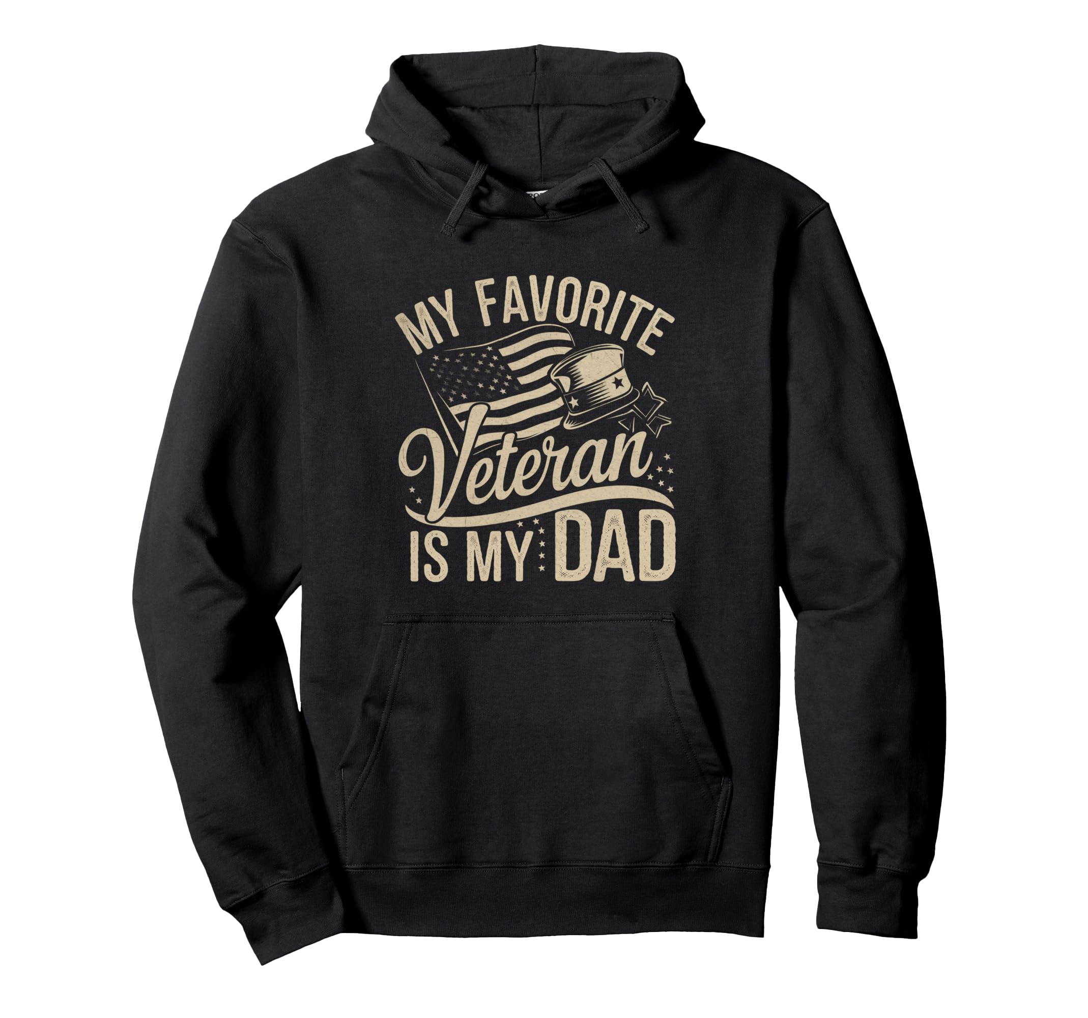 My Favorite Veteran Is My Dad Hoodie - Custom Art Print for Adults - T-Shirt, Sweatshirt, Hoodie