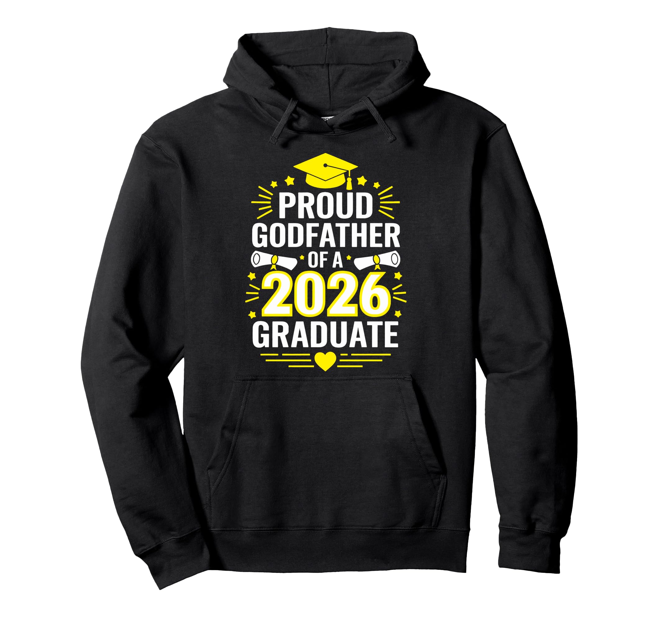 Proud Godfather 2026 Graduate Class 2026 Hoodie - Aesthetic Graphic Unisex - T-Shirt, Sweatshirt, Hoodie