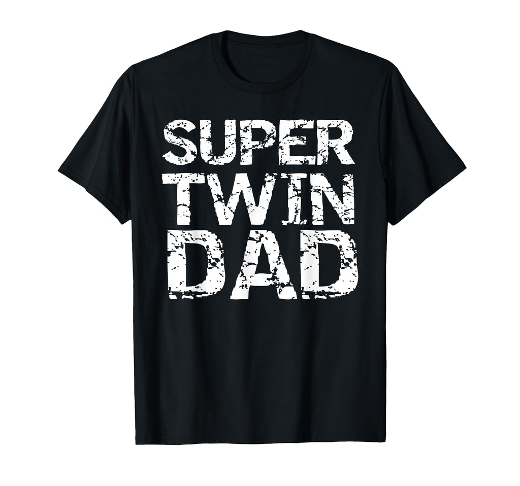 Fathers Day Twin Dad From Sons Super T-Shirt - Graphic Print for Adults - T-Shirt, Sweatshirt, Hoodie