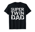 Fathers Day Twin Dad From Sons Super T-Shirt - Graphic Print for Adults - T-Shirt, Sweatshirt, Hoodie