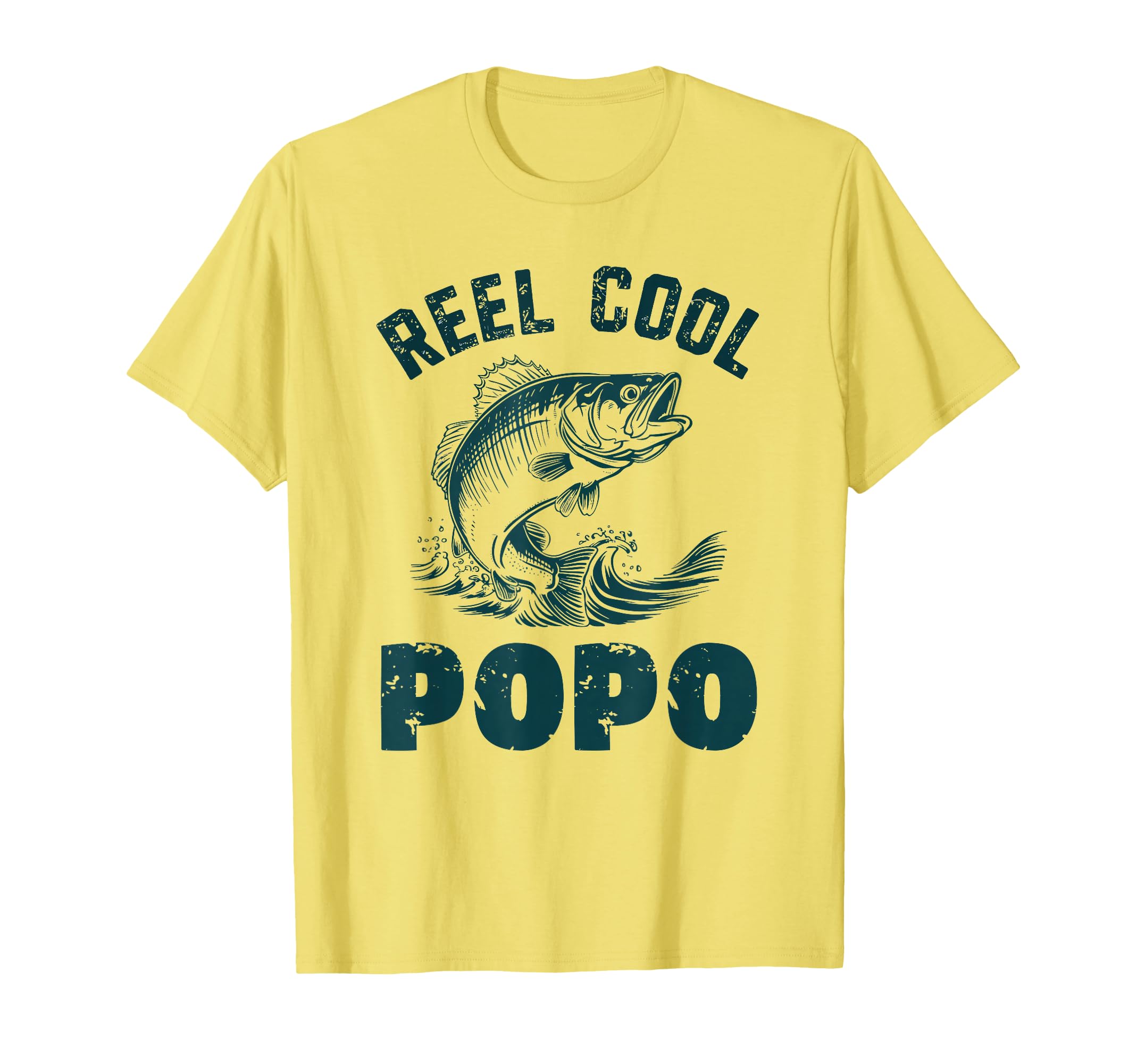 Reel Popo Fishing Grandpa T-Shirt - Casual Everyday Wear Men Women - T-Shirt, Sweatshirt, Hoodie