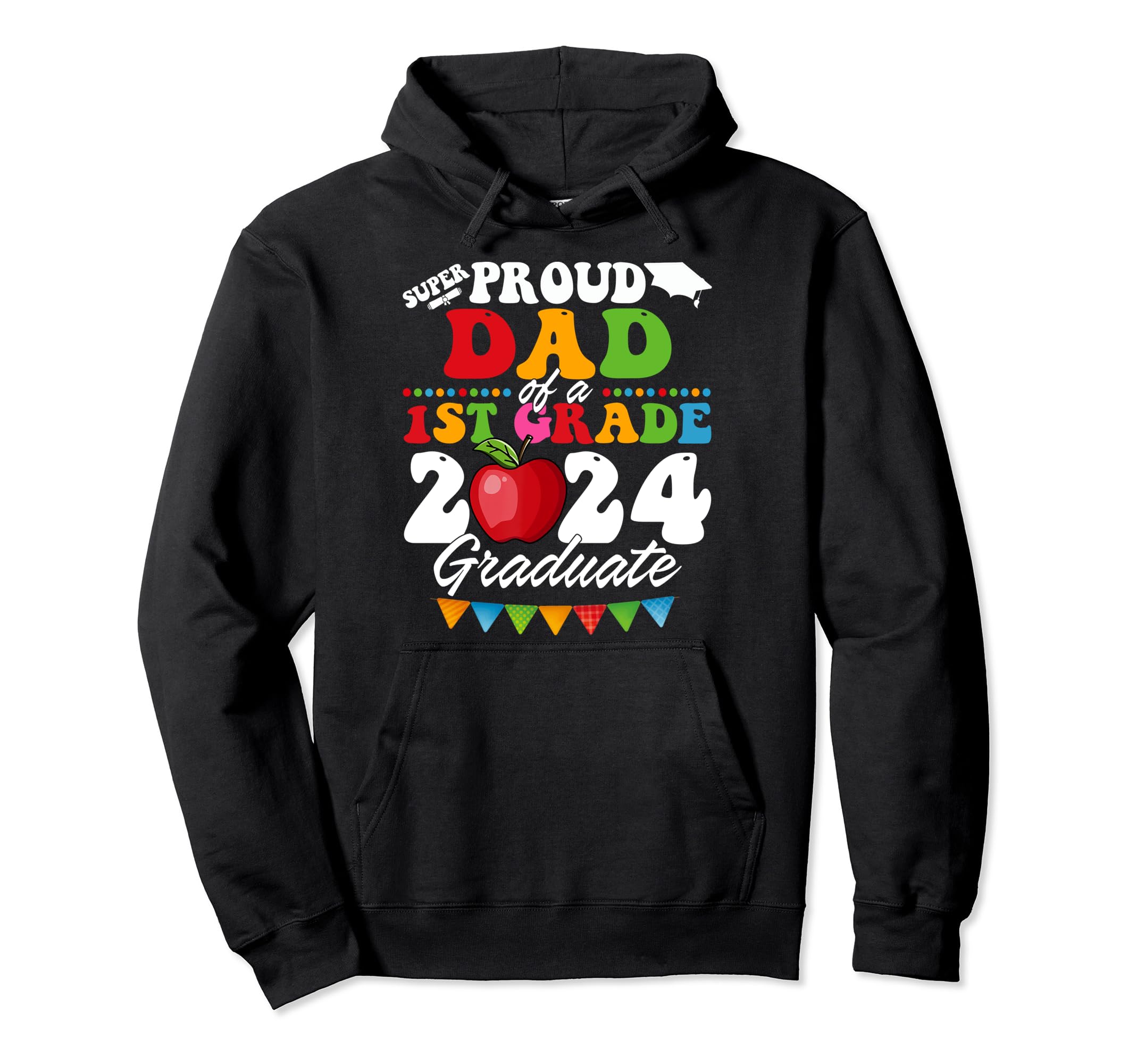Super Proud Dad 1St Grade 2024 Hoodie - Minimalist Print Men Women - T-Shirt, Sweatshirt, Hoodie