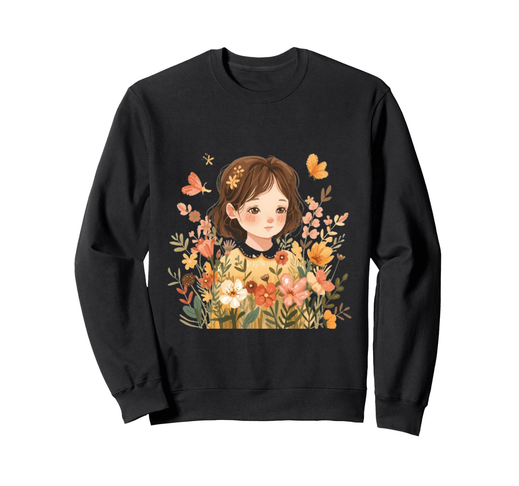 Flower Crown Funny Sweatshirt - Novelty Apparel for Adults - T-Shirt, Sweatshirt, Hoodie