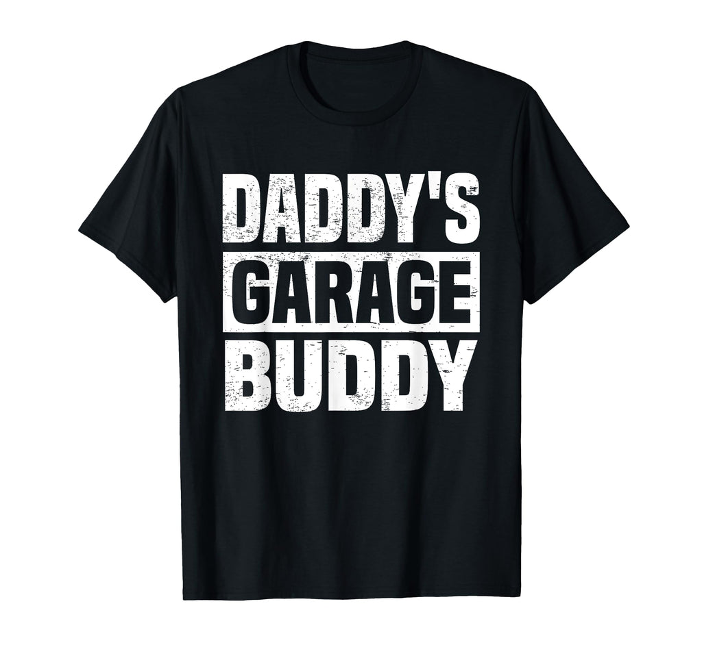 Daddys Garage Buddy Dad Car Mechanics T-Shirt - Trendy Graphic for Adults - T-Shirt, Sweatshirt, Hoodie