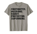 Mens Fathers Day Firefighter Husband T-Shirt - Graphic Print Men Women - T-Shirt, Sweatshirt, Hoodie