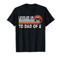 Leveled Up To Dad 2 Daddy Again T-Shirt - Minimalist Print for Adults - T-Shirt, Sweatshirt, Hoodie