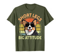 Funny Corgi Short Legs Big Attitude T-Shirt - Novelty Apparel for Adults - T-Shirt, Sweatshirt, Hoodie
