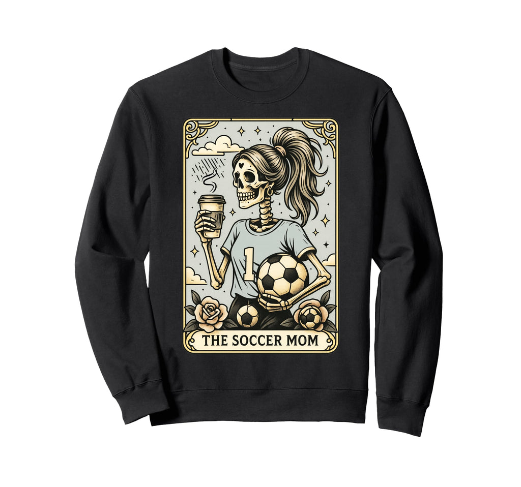Soccer Mom Tarot Card Halloween Sweatshirt - Casual Everyday Wear Unisex - T-Shirt, Sweatshirt, Hoodie