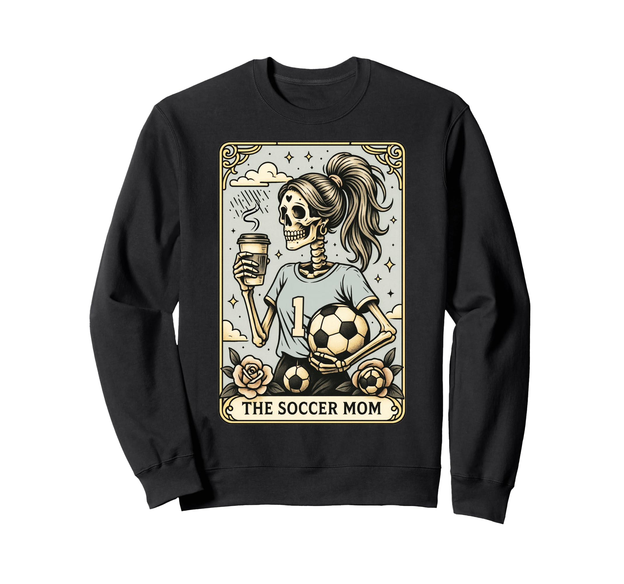 Soccer Mom Tarot Card Halloween Sweatshirt - Casual Everyday Wear Unisex - T-Shirt, Sweatshirt, Hoodie