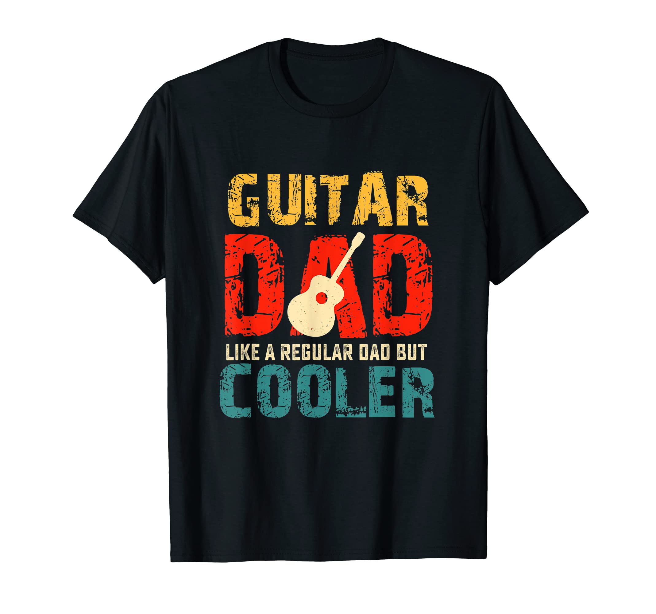 Guitar Fathers Day Dad Gift Musician T-Shirt - Minimalist Print Men Women - T-Shirt, Sweatshirt, Hoodie