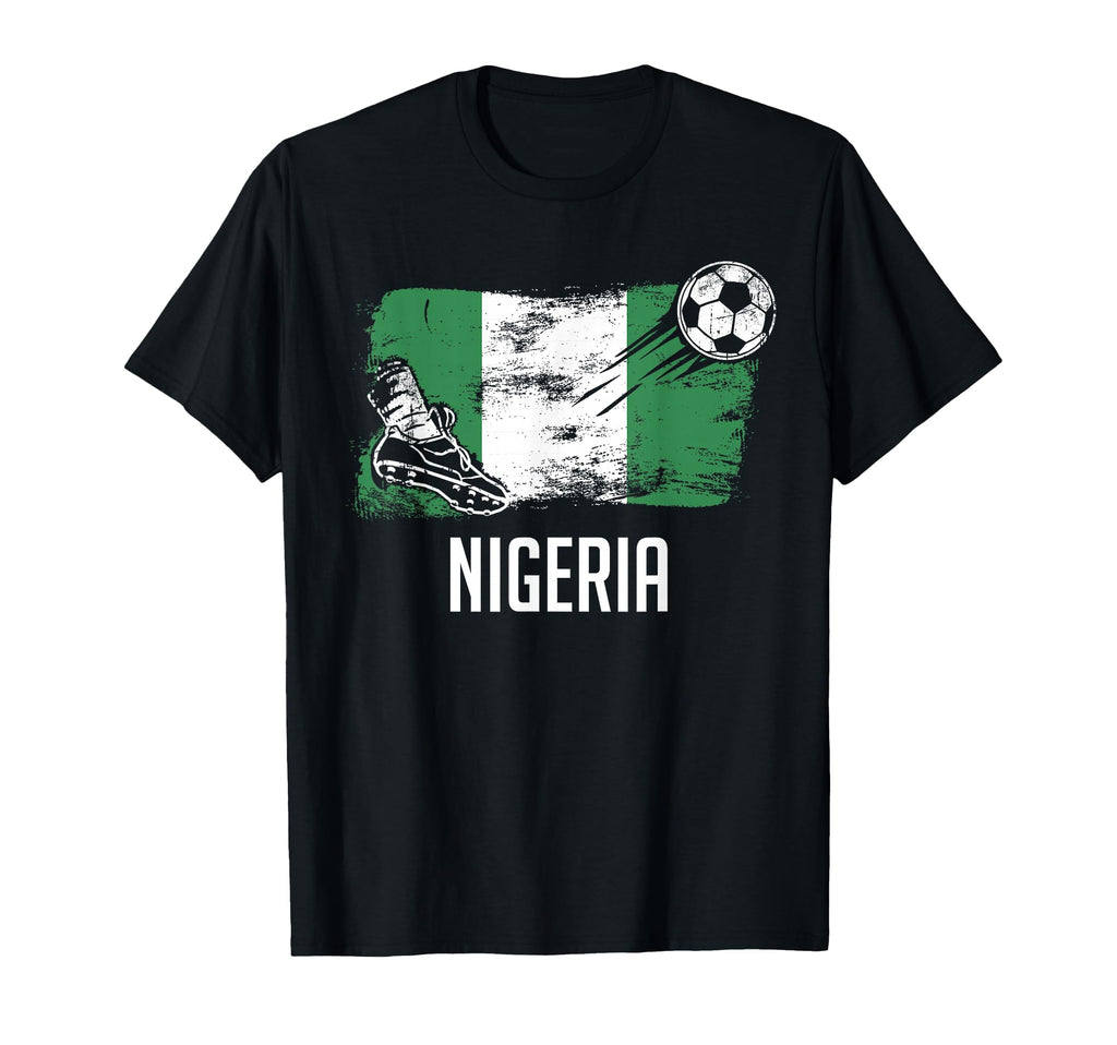 Nigeria Flag Nigerian Soccer Flag T-Shirt - Minimalist Print Unisex - T-Shirt, Sweatshirt, Hoodie