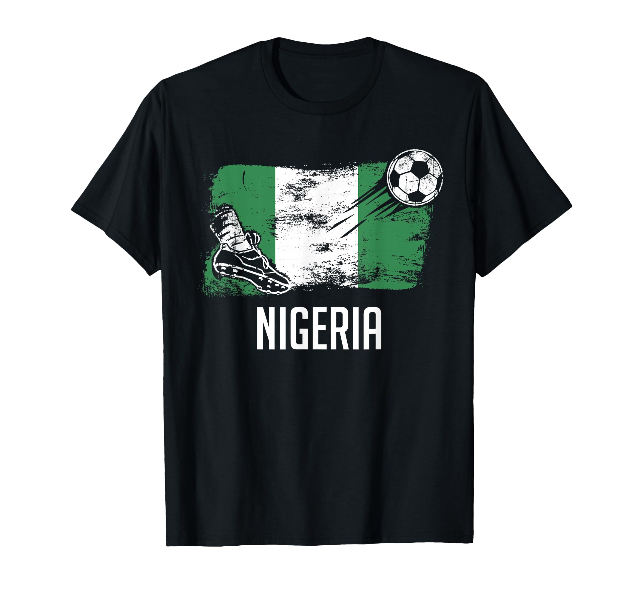 Nigeria Flag Nigerian Soccer Flag T-Shirt - Minimalist Print Unisex - T-Shirt, Sweatshirt, Hoodie