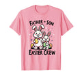 Father Son Easter Crew Matching Dad T-Shirt - Minimalist Print for Adults - T-Shirt, Sweatshirt, Hoodie