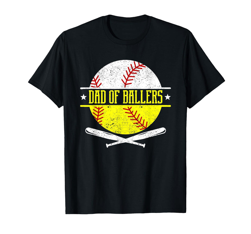Dad Ballers Funny Dad Baseball And T-Shirt - Unique Graphic Men Women - T-Shirt, Sweatshirt, Hoodie