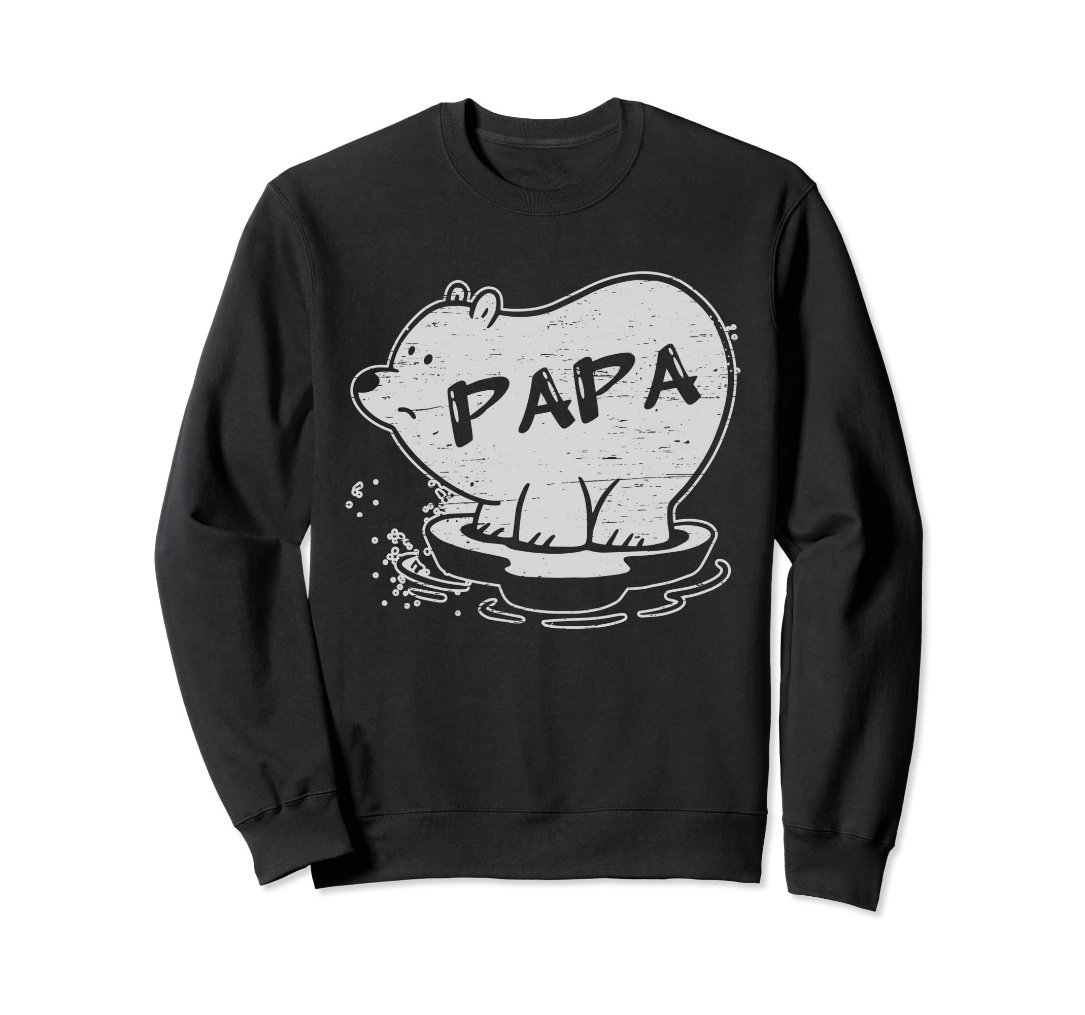 Papa Polar Bear Fathers Day Sweatshirt - Aesthetic Graphic for Adults - T-Shirt, Sweatshirt, Hoodie