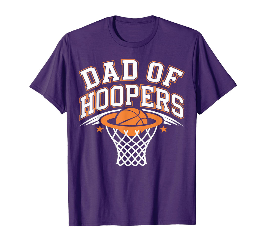 Dad Hoopers Basketball Game Proud T-Shirt - Casual Everyday Wear Unisex - T-Shirt, Sweatshirt, Hoodie