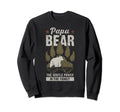 Papa Bear Gentle Power Dad Grandpa Sweatshirt - Graphic Print Men Women - T-Shirt, Sweatshirt, Hoodie
