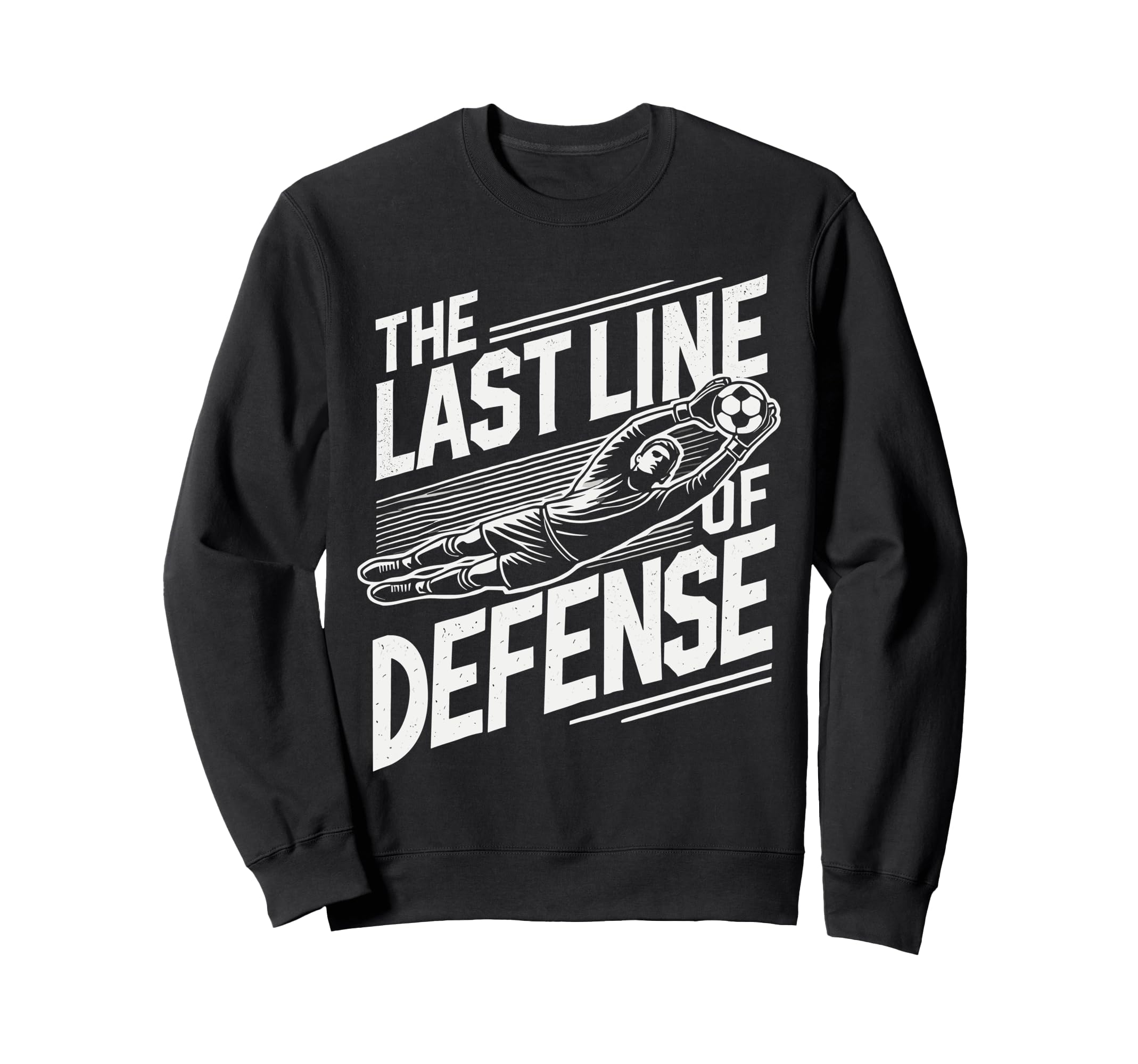 Funny Teens Soccer Goalie Art Soccer Sweatshirt - Minimalist Print Unisex - T-Shirt, Sweatshirt, Hoodie