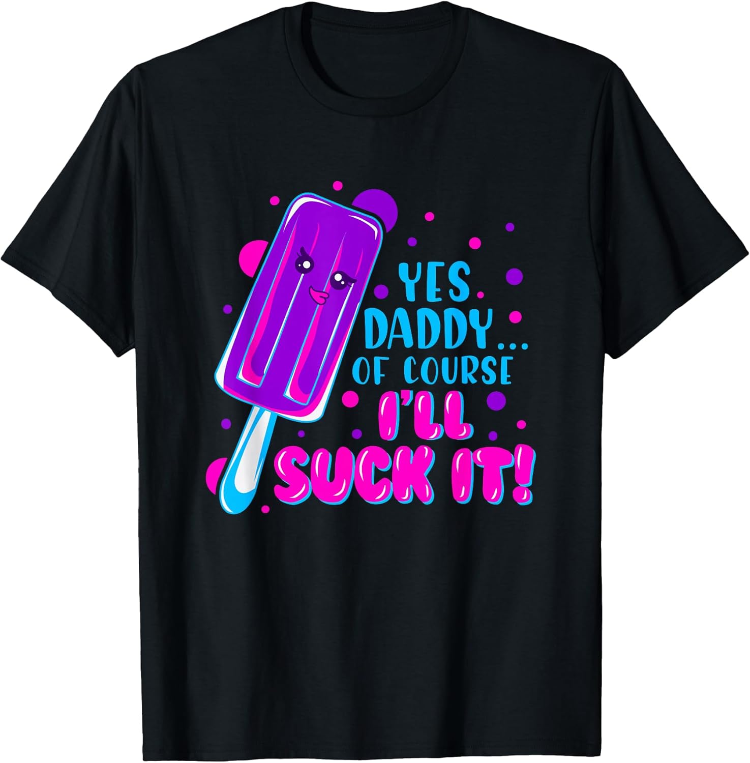 Yes Daddy Vaporwave Aesthetic Submissive E-Girl - Adult & Kids T-Shirts, Sweatshirts & Hoodies apparel design preview 1