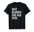 Mens Best Bearded Dog Dad Ever Funny Dad T-Shirt - Graphic Print Men Women - T-Shirt, Sweatshirt, Hoodie