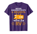 Never Underestimate Grandpa Rv Camper T-Shirt - Unique Graphic for Adults - T-Shirt, Sweatshirt, Hoodie