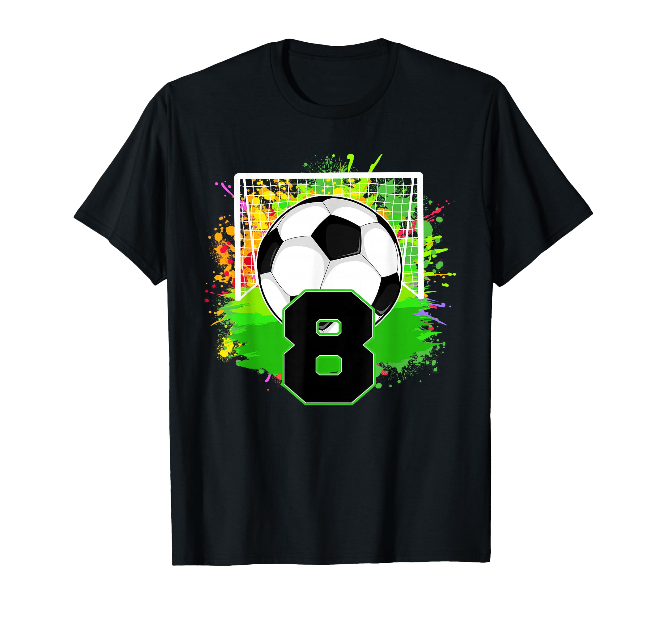 8Th Birthday Soccer 8 Year Old T-Shirt - Aesthetic Graphic for Adults - T-Shirt, Sweatshirt, Hoodie