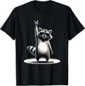 Retro Raccoon Rock Music Gift Men Kids Women Funny - Adult & Kids T-Shirts, Sweatshirts & Hoodies apparel design preview 1
