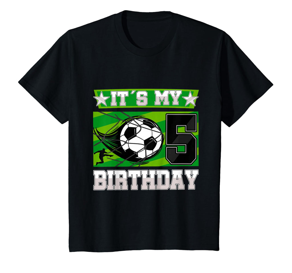 Soccer Birthday Party 5Th Birthday 5 Years T-Shirt - Graphic Print Unisex - T-Shirt, Sweatshirt, Hoodie