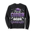 Super Proud Cousin 2026 Graduate Sweatshirt - Graphic Print Men Women - T-Shirt, Sweatshirt, Hoodie