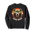 Papa Bear Sunglasses Funny Bear Dad Sweatshirt - Trendy Graphic Unisex - T-Shirt, Sweatshirt, Hoodie