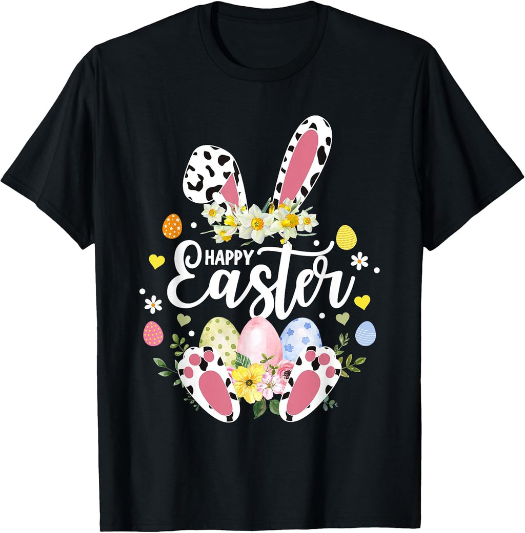 Happy Easter Bunny Leopard Egg Hunt Squad 2026 - Adult & Kids T-Shirts, Sweatshirts & Hoodies apparel design preview 1