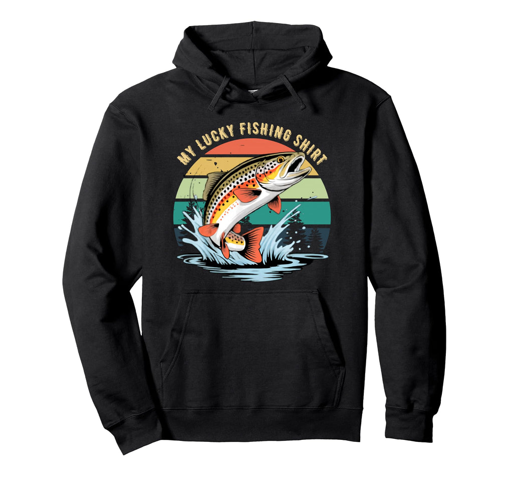 Fishing Dad Fishing Grandpa Joke Lucky Hoodie - Unique Graphic for Adults - T-Shirt, Sweatshirt, Hoodie