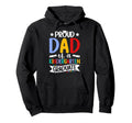 Proud Dad Kindergarten Graduate Dad Hoodie - Aesthetic Graphic Men Women - T-Shirt, Sweatshirt, Hoodie