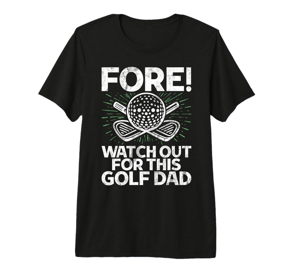 Golf Dad Tri Blend T-Shirt - Fun Novelty Design Unisex - T-Shirt, Sweatshirt, Hoodie