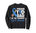 Proud T1D Dad Toughest I Know Sweatshirt - Fun Novelty Design for Adults - T-Shirt, Sweatshirt, Hoodie