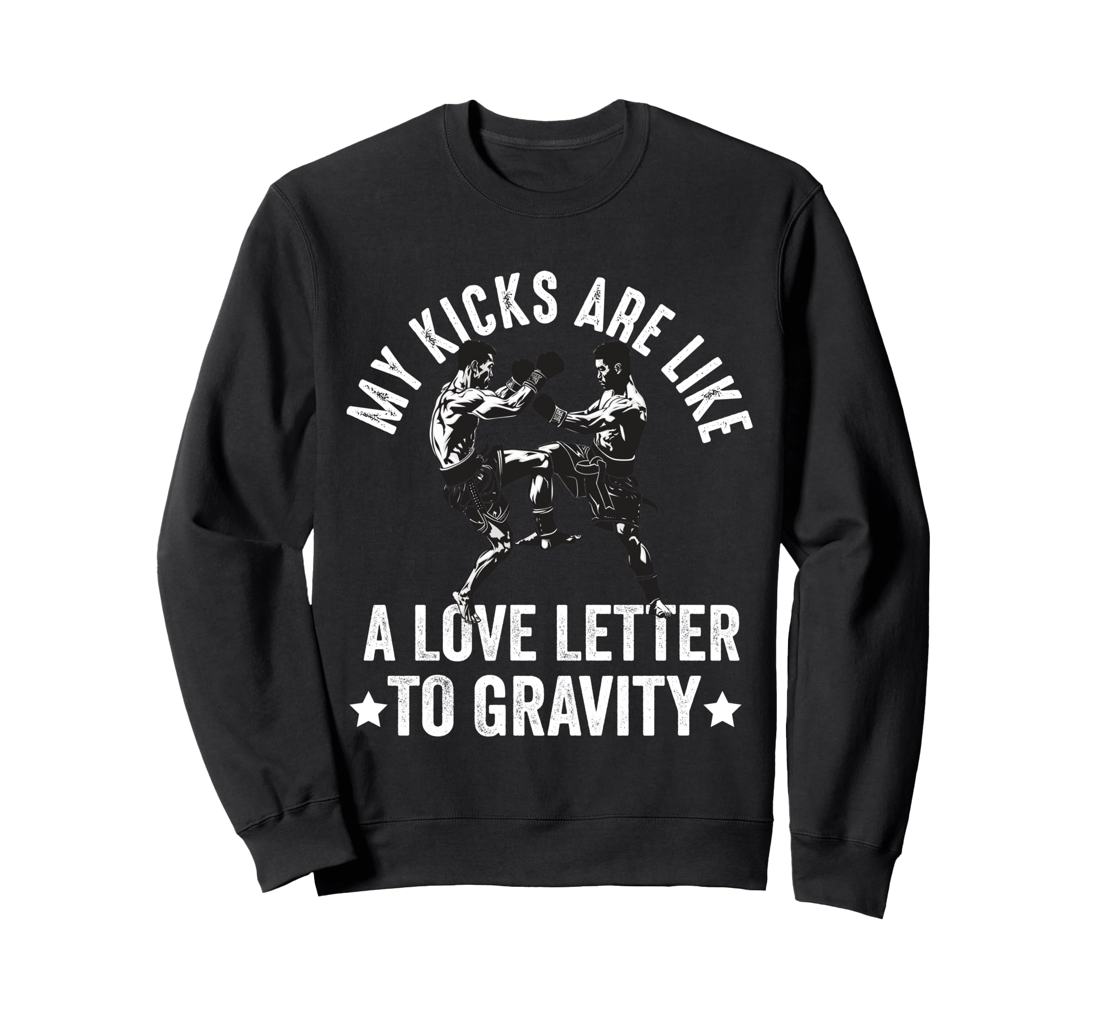 Muay Thai Fighter Dad Thai Sweatshirt - Minimalist Print Men Women - T-Shirt, Sweatshirt, Hoodie