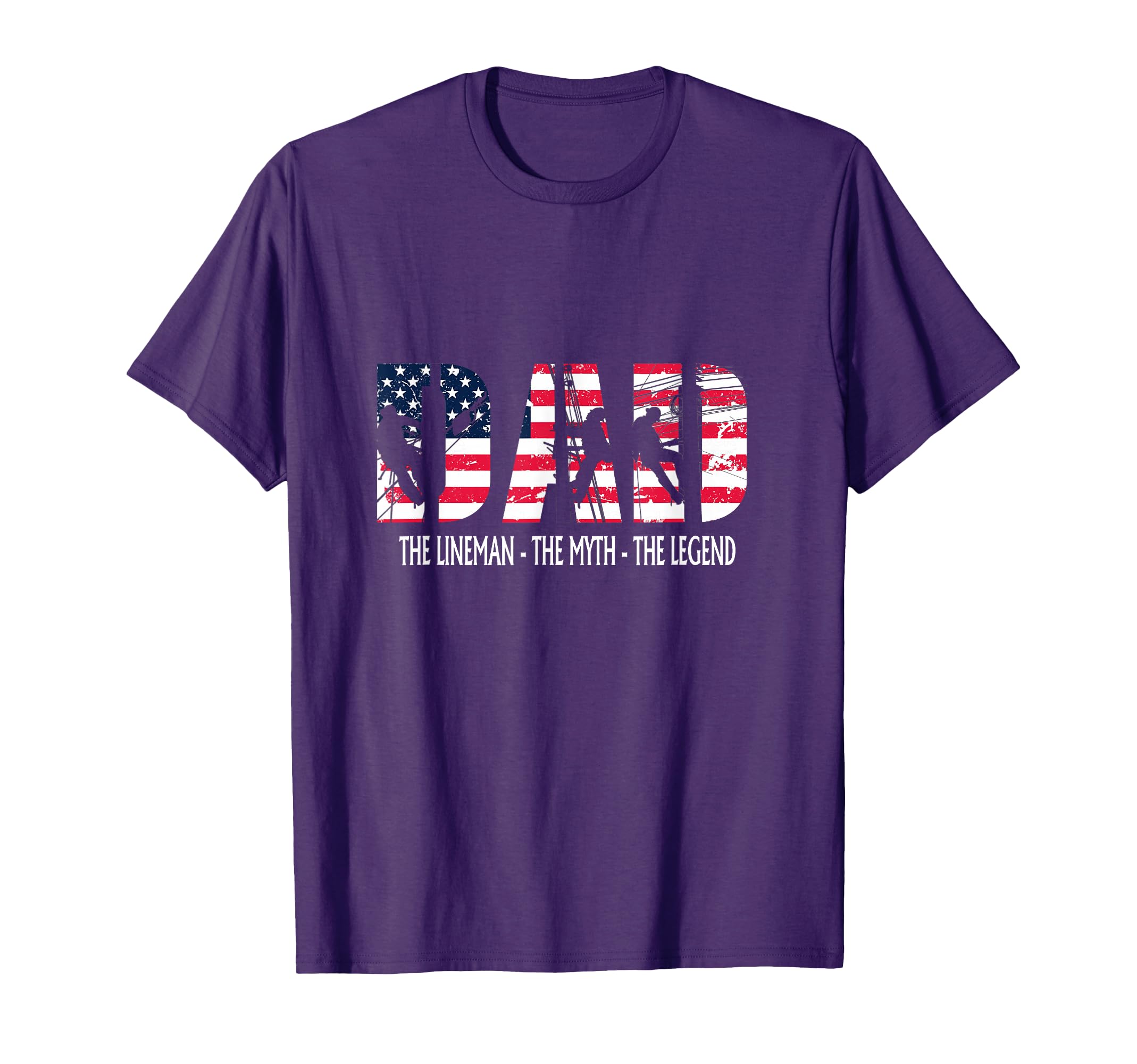 Dad Lineman Myth Legend T-Shirt - Unique Graphic for Adults - T-Shirt, Sweatshirt, Hoodie