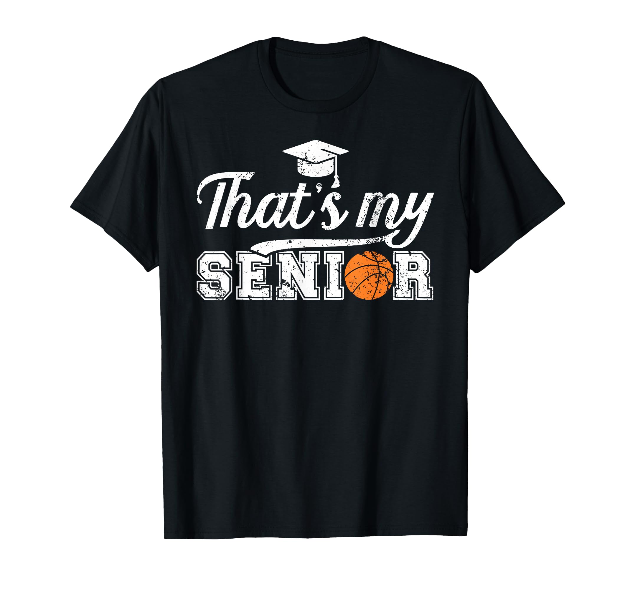 Proud Basketball Senior Dad Basketball T-Shirt - Minimalist Print Unisex - T-Shirt, Sweatshirt, Hoodie