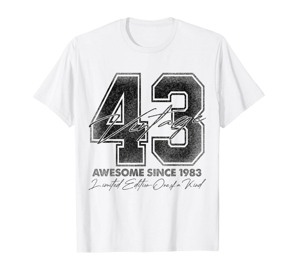 43 Year Old Gifts 1983 43Rd T-Shirt - Casual Everyday Wear Men Women - T-Shirt, Sweatshirt, Hoodie