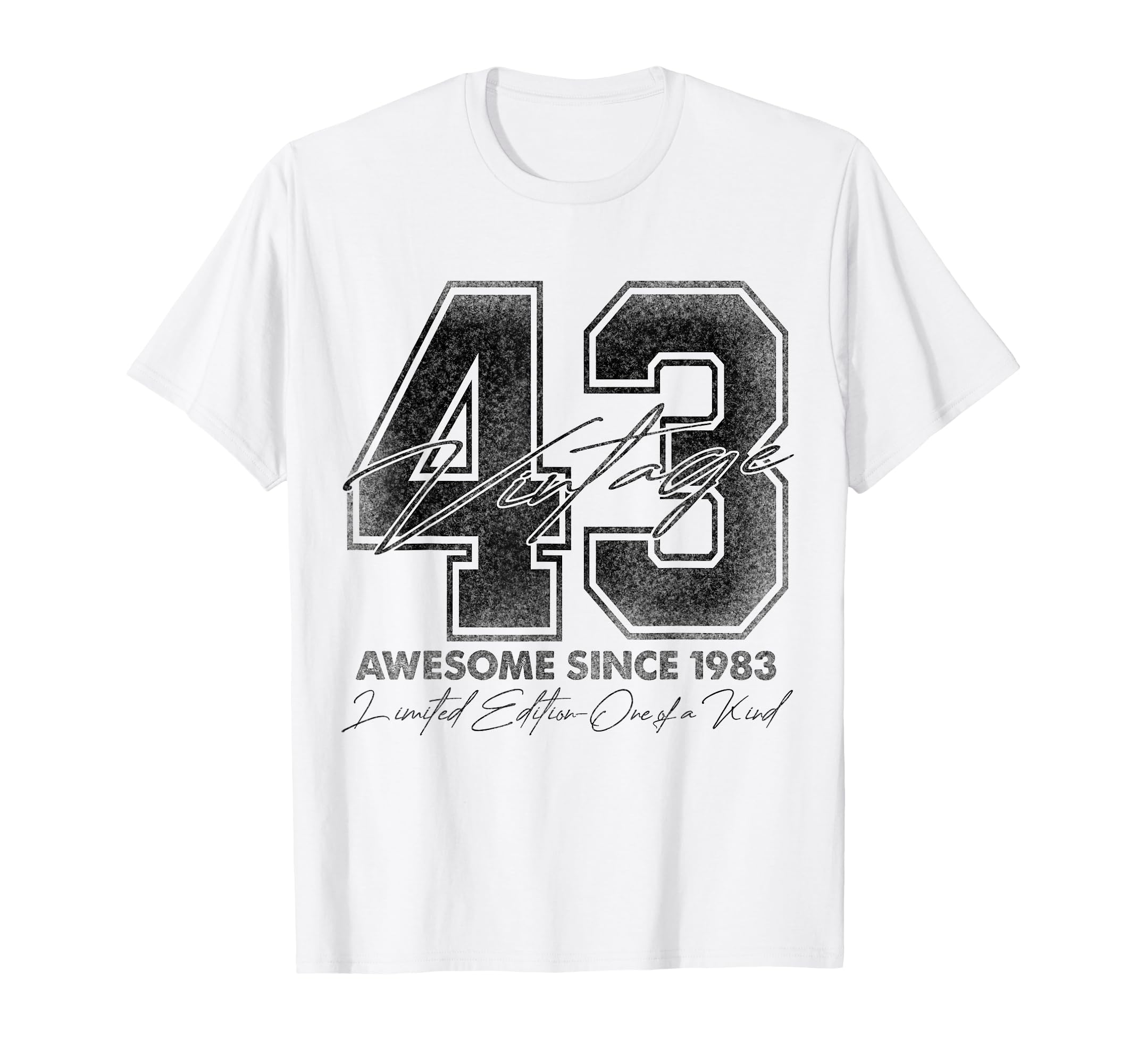 43 Year Old Gifts 1983 43Rd T-Shirt - Casual Everyday Wear Men Women - T-Shirt, Sweatshirt, Hoodie