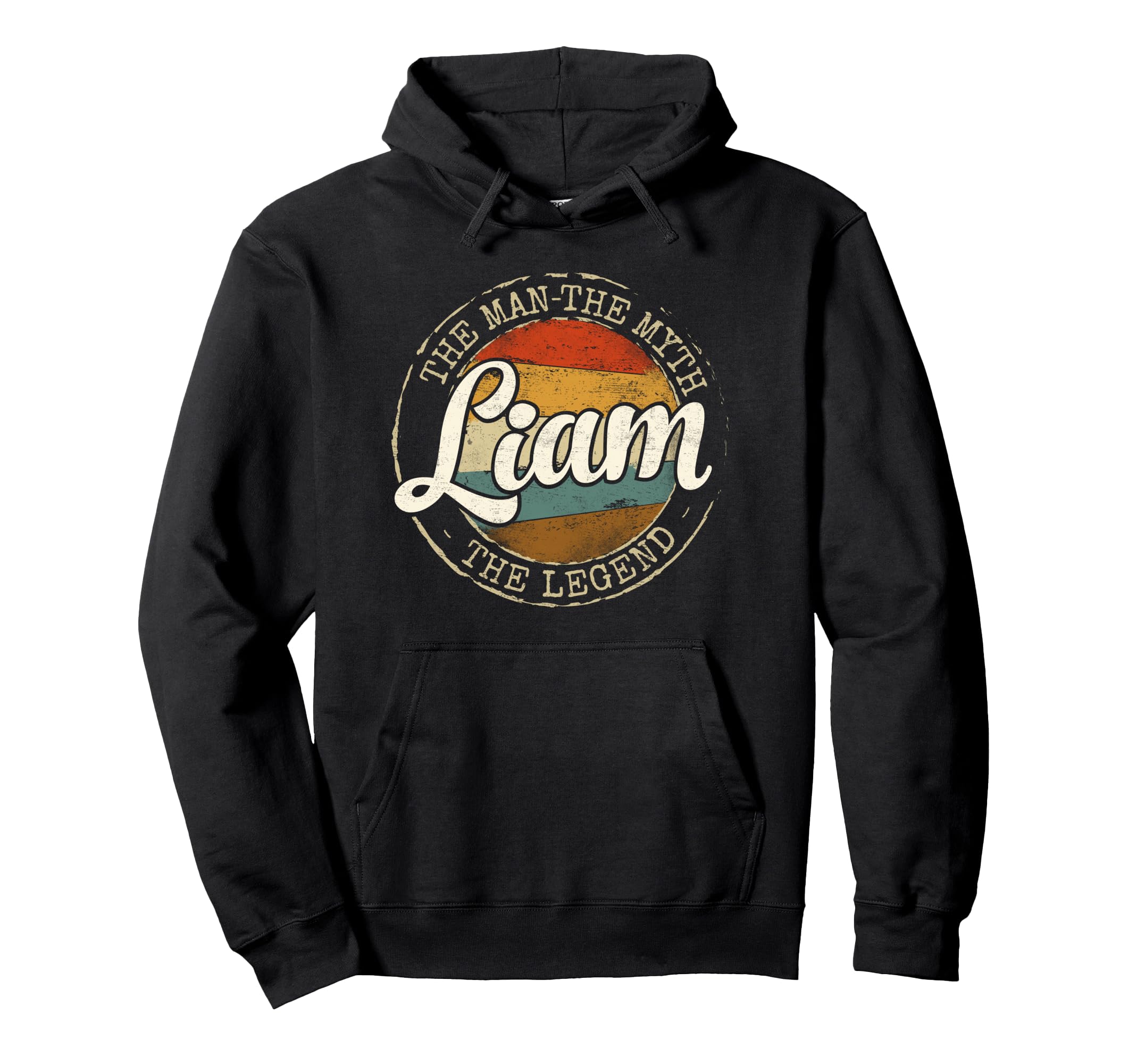 Liam Myth Legend Personalized Name Hoodie - Novelty Apparel for Adults - T-Shirt, Sweatshirt, Hoodie