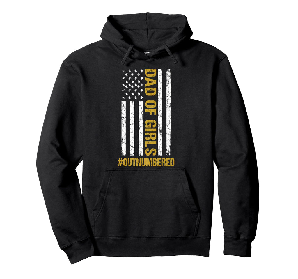 Dad Outnumbered Funny Fathers Day Hoodie - Streetwear Style Men Women - T-Shirt, Sweatshirt, Hoodie