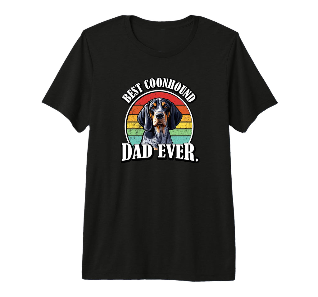 Funny Mens Best Dad Bluetick Coonhound T-Shirt - Graphic Print Men Women - T-Shirt, Sweatshirt, Hoodie