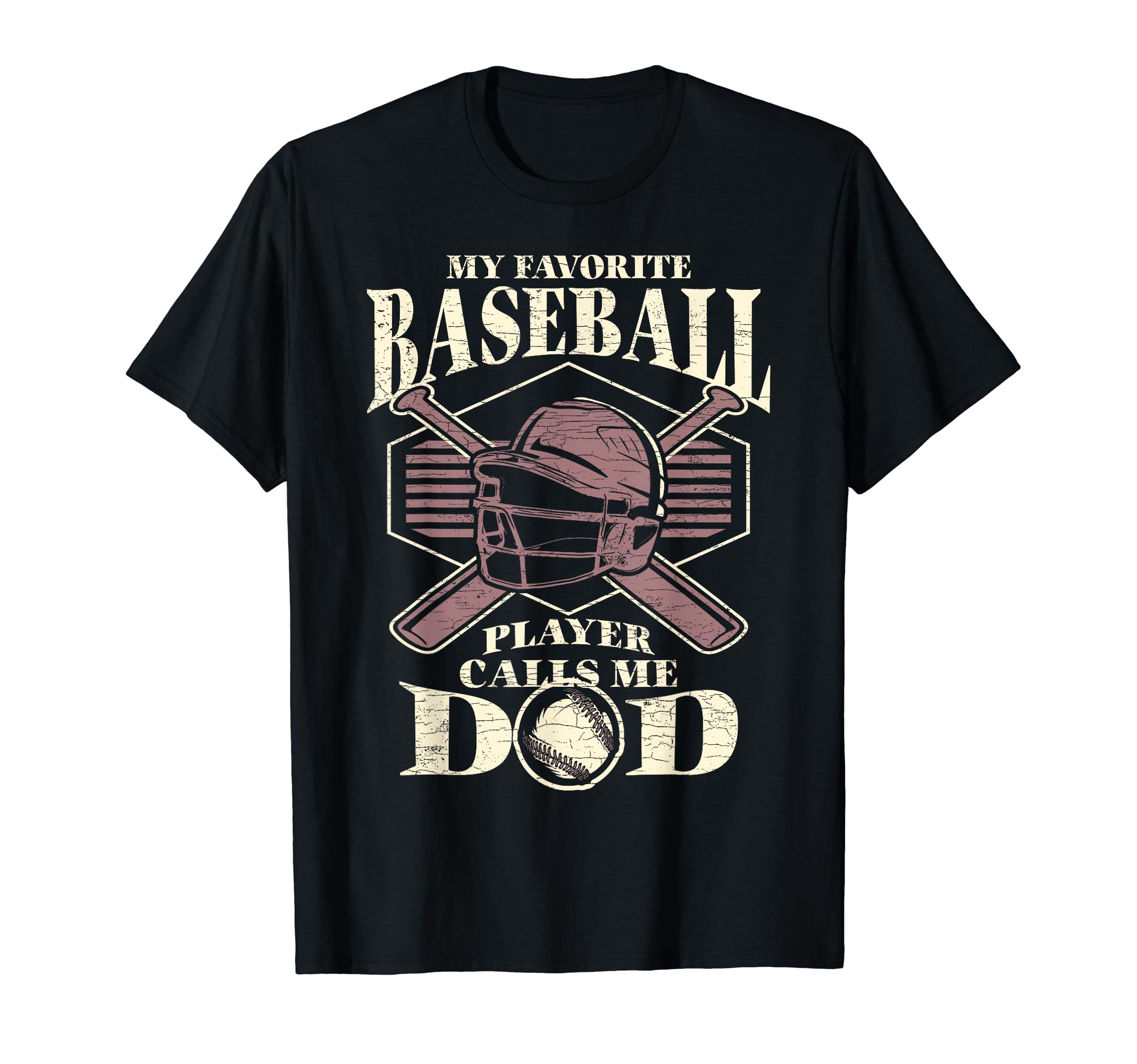 Baseball Dad My Favorite Baseball T-Shirt - Custom Art Print Men Women - T-Shirt, Sweatshirt, Hoodie