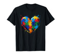Autism Awareness Heart Valentine Day T-Shirt - Trendy Graphic Unisex - T-Shirt, Sweatshirt, Hoodie